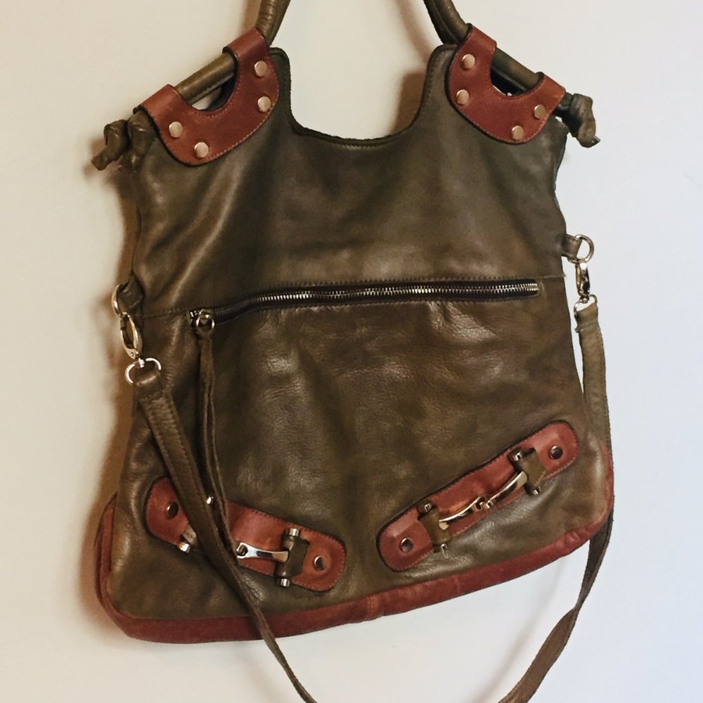 COPY - Green leather bag